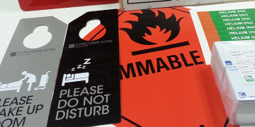 Silkscreen labels -  signages, nameplates, panels