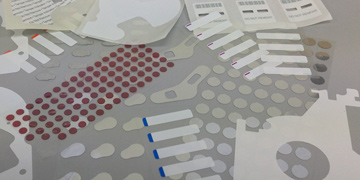 Precision die-cut labels for hard disk drive, storage and  electronics industry
