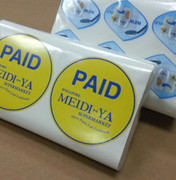 Supermarket labels, retail labels